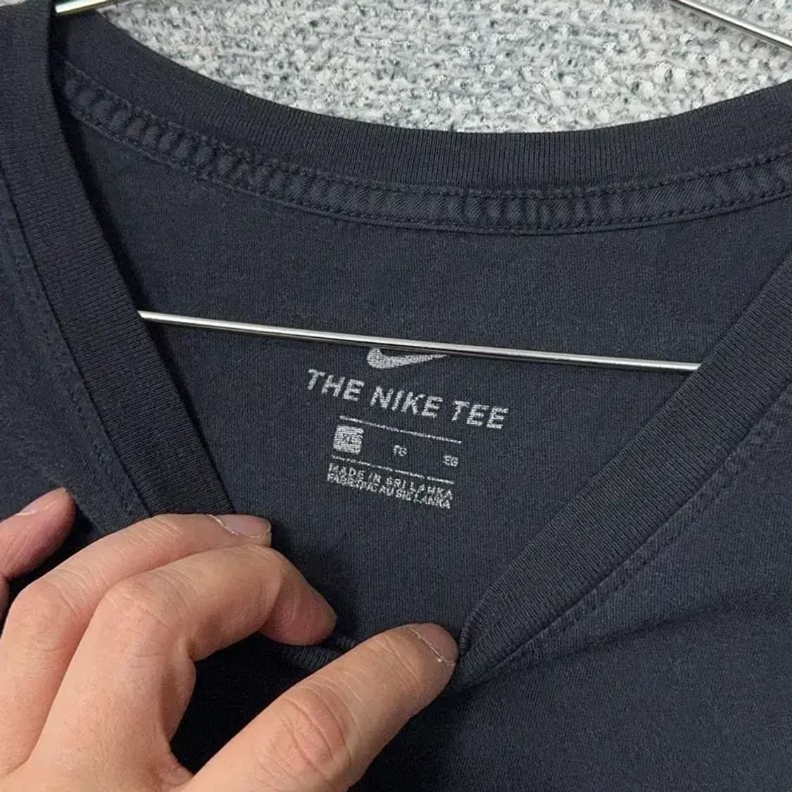 나이키 블랙 로고 스우시 반팔티 XL 상품이미지5