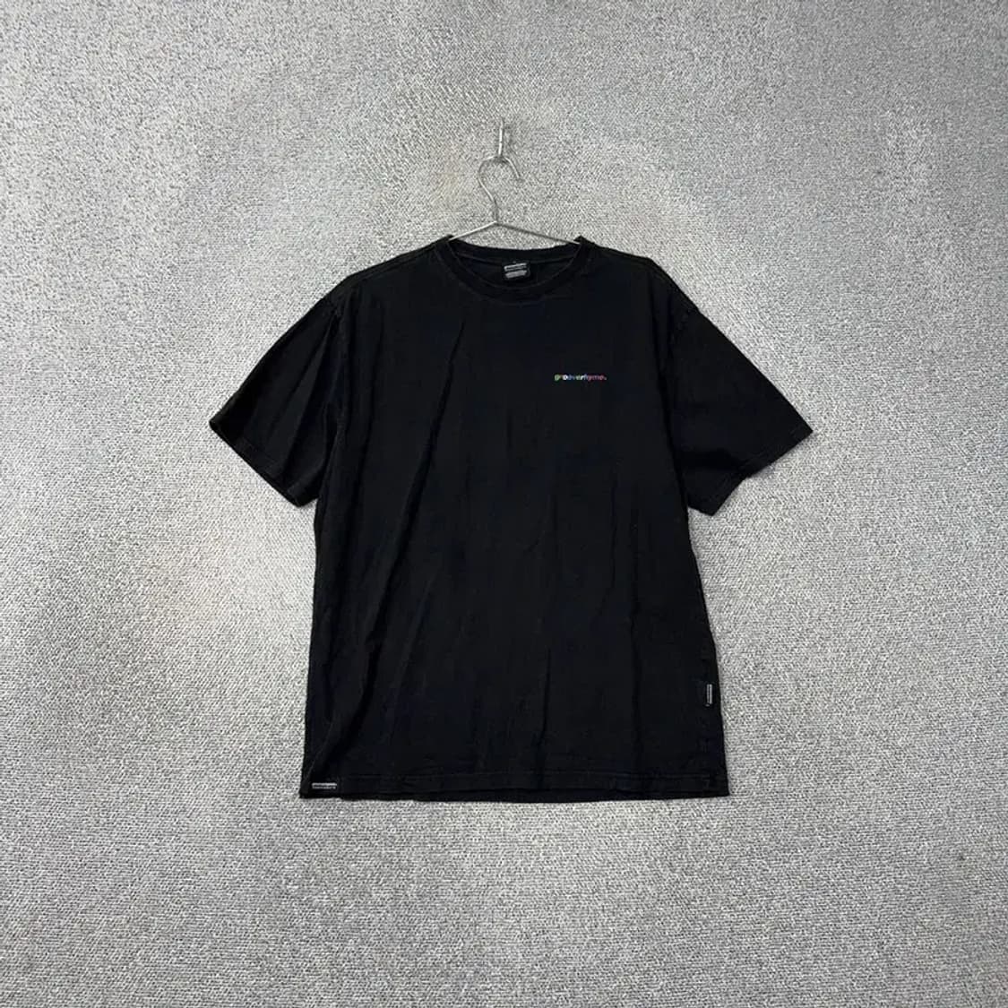 그루브라임 백프린팅 블랙 반팔티 L 상품이미지2