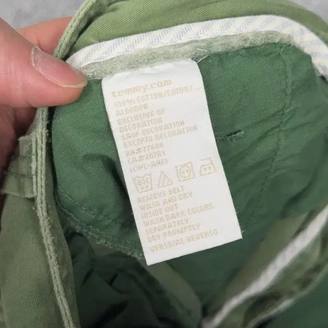 타미힐피거 카키 남성 카고 반바지 6사이즈 상품이미지4