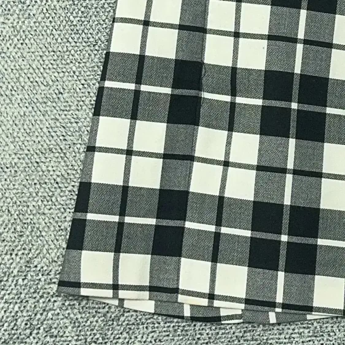 자라 체크 블랙 미니스커트 XS 상품이미지3