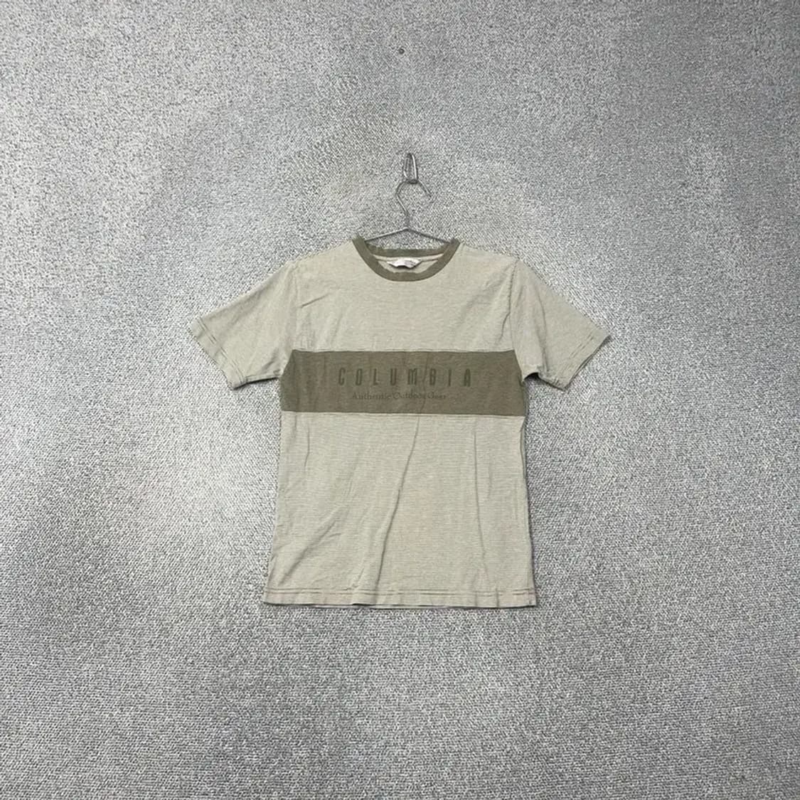 콜롬비아 스펠로고 카키 포인트 빈티지 반팔티 90 상품이미지1