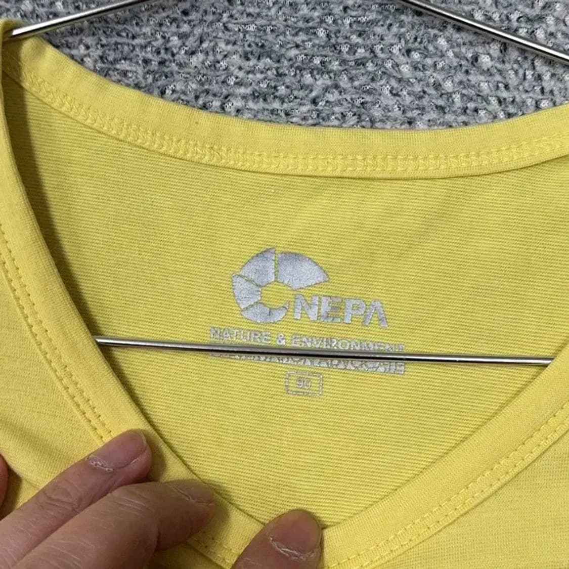 네파 여성 기능성 프린팅 옐로우 반팔 티 90 상품이미지3