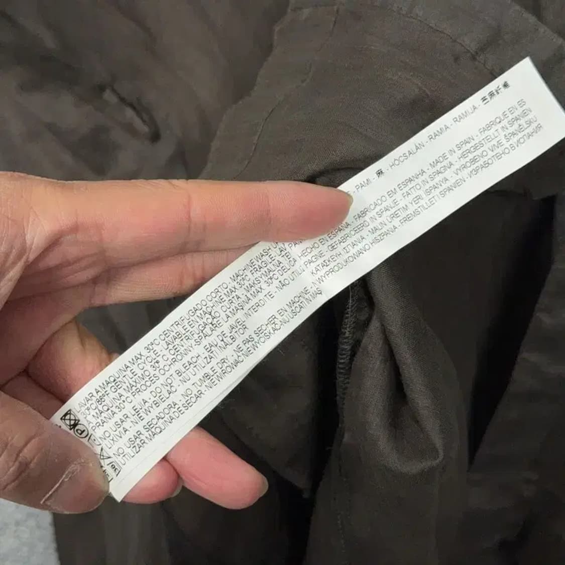 자라 여성 브라운 미니 셔츠 원피스 L 상품이미지6