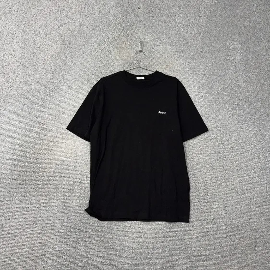 지프 로고 캐주얼 블랙 반팔 티 L 상품이미지1