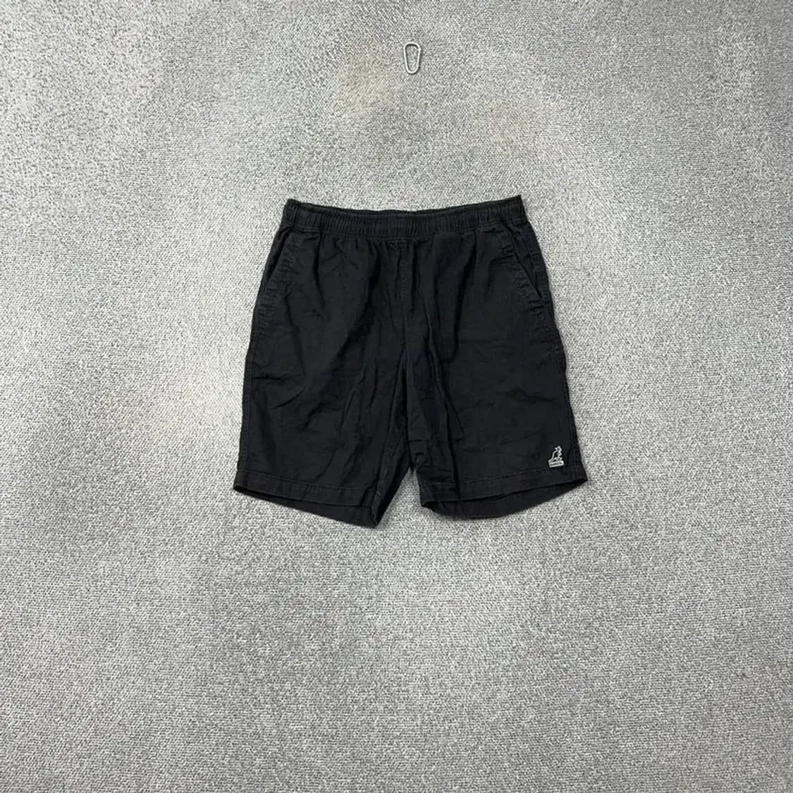 캉골 로고 블랙 반바지 XL 상품이미지1