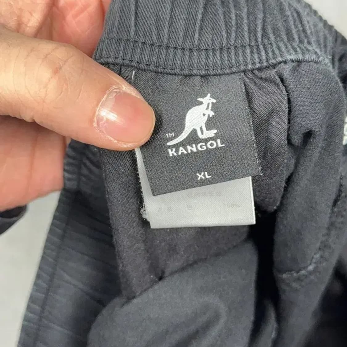 캉골 로고 블랙 반바지 XL 상품이미지4