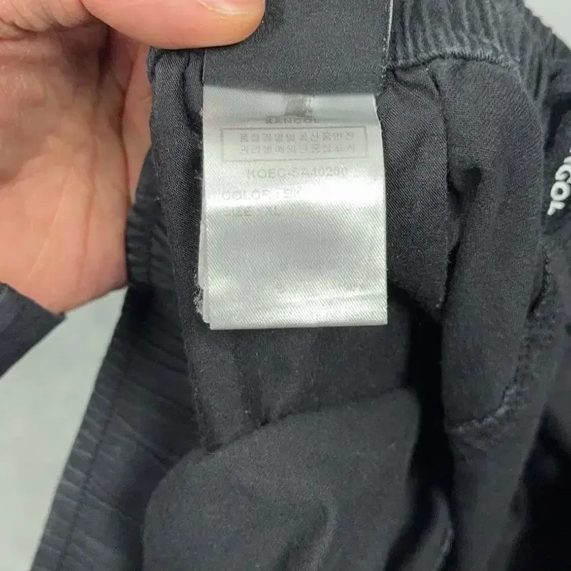 캉골 로고 블랙 반바지 XL 상품이미지5