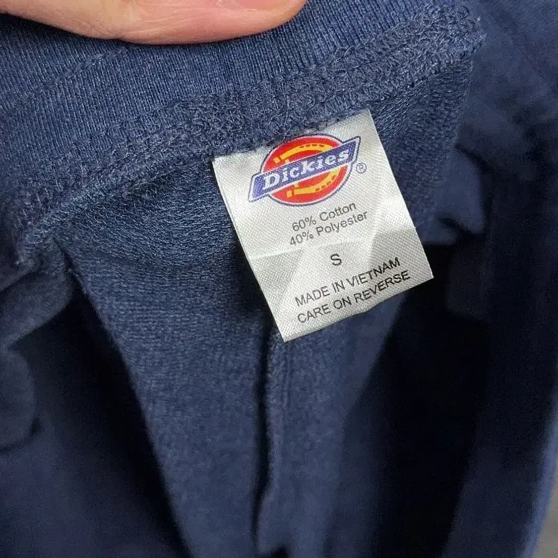 디키즈 로고 네이비 7부 조거팬츠 S 상품이미지5