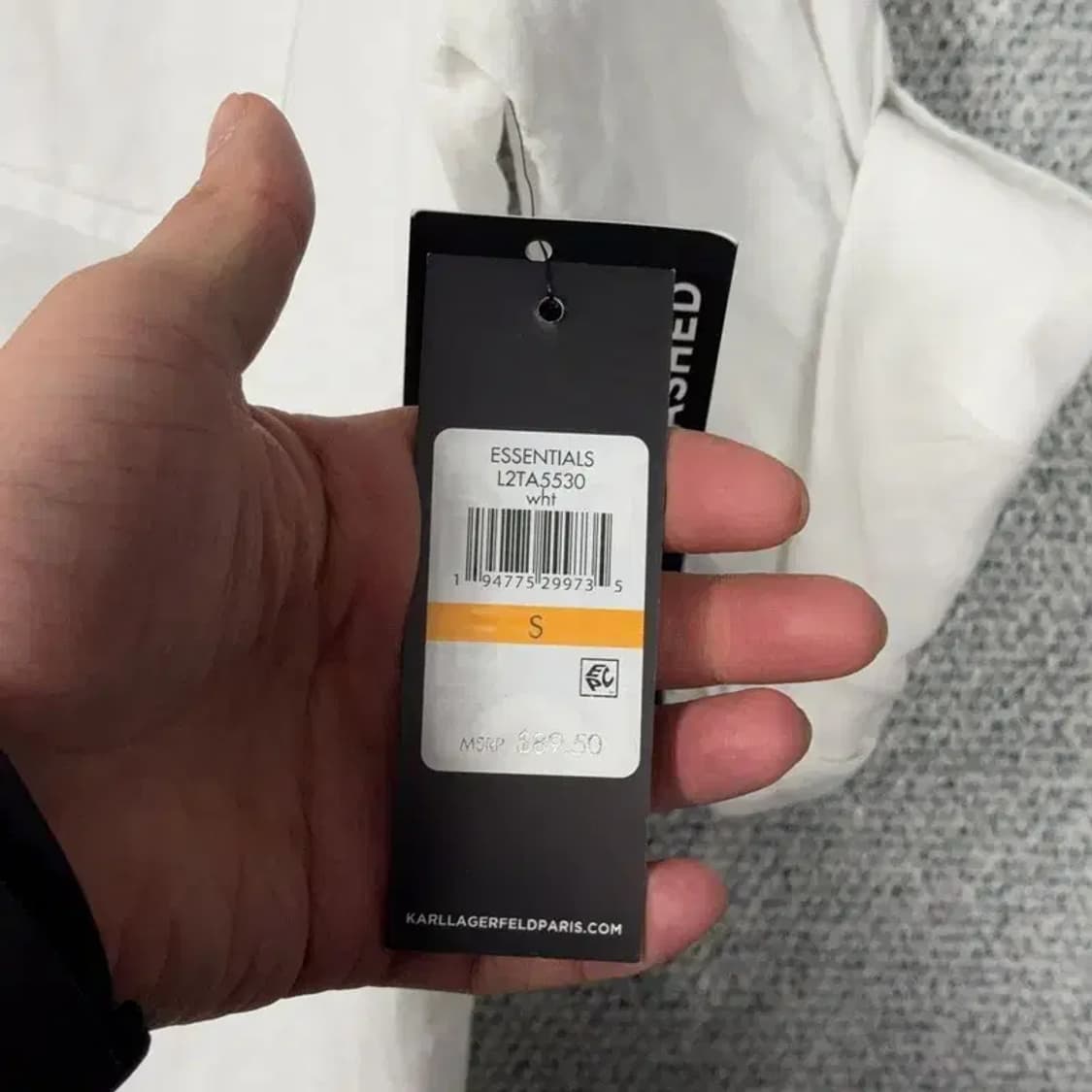 [새상품] 칼라거펠트 여성 화이트 블라우스 S 상품이미지5