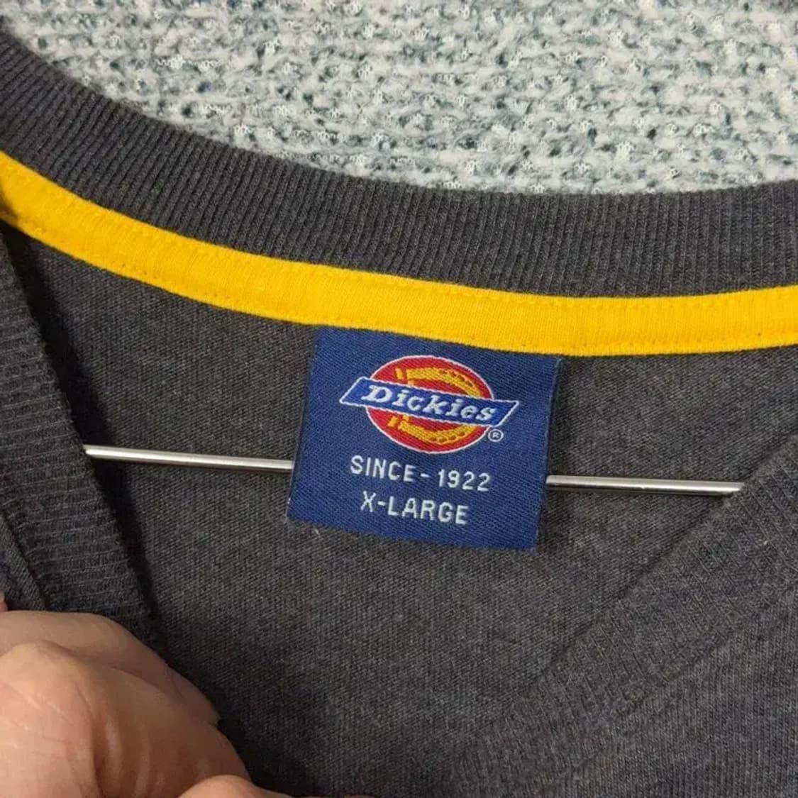 디키즈 로고 프린팅 차콜 캐주얼 반팔 티 XL 상품이미지5