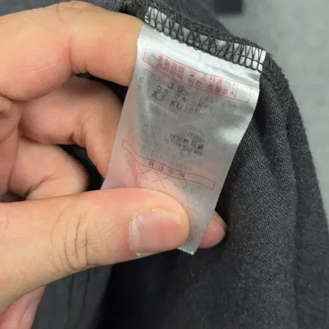 디키즈 로고 프린팅 차콜 캐주얼 반팔 티 XL 상품이미지6