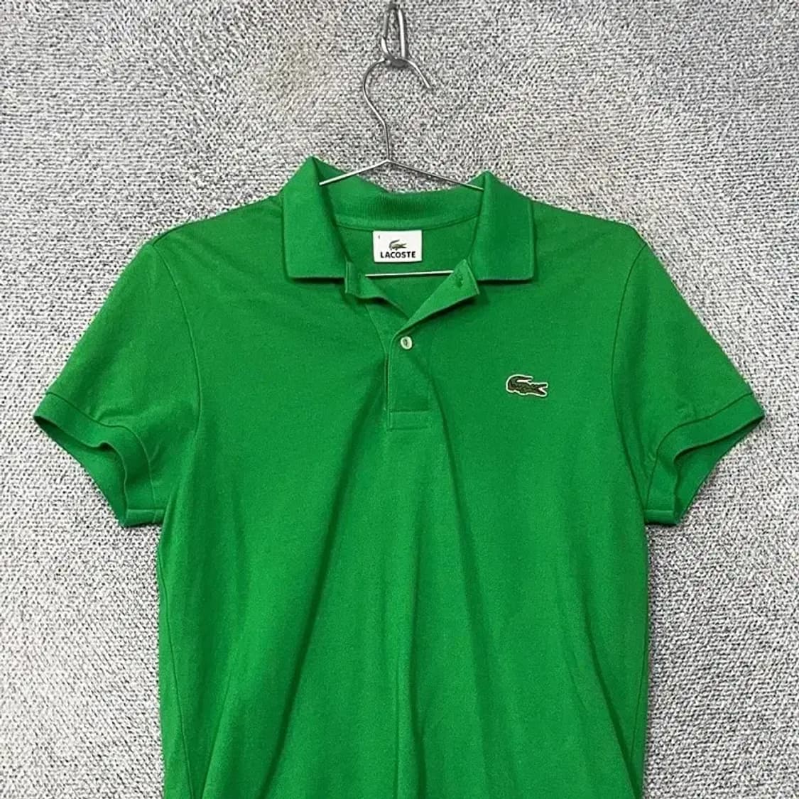 라코스테 여성 로고 그린 반팔 카라티 100 상품이미지3