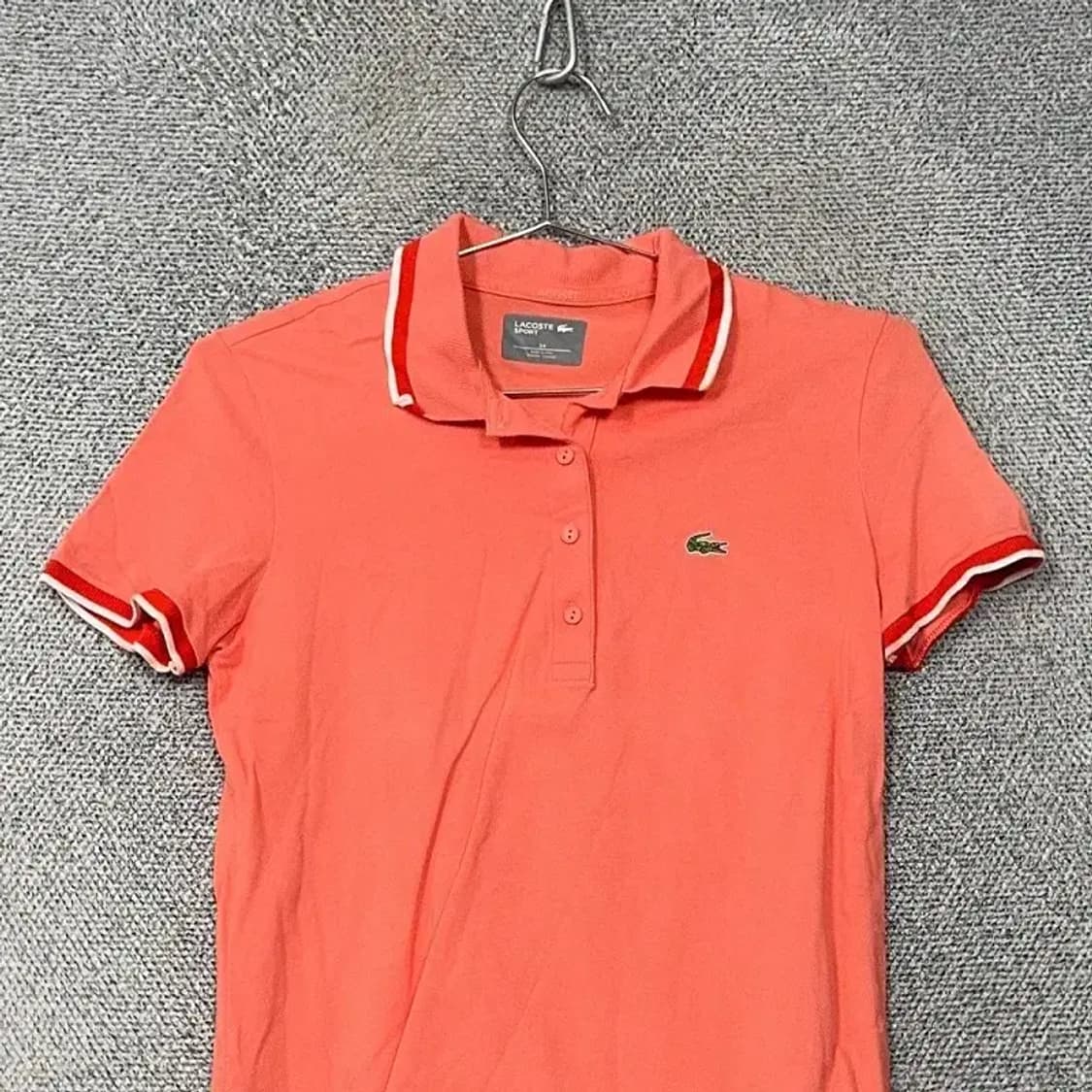 라코스테 여성 코랄 반팔 카라티 90 상품이미지3