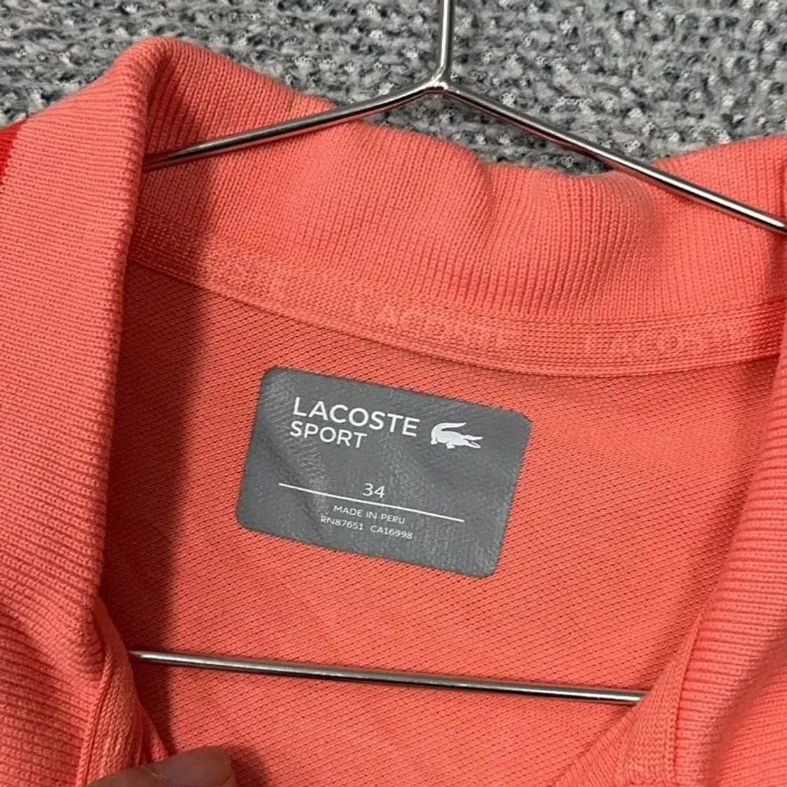 라코스테 여성 코랄 반팔 카라티 90 상품이미지5