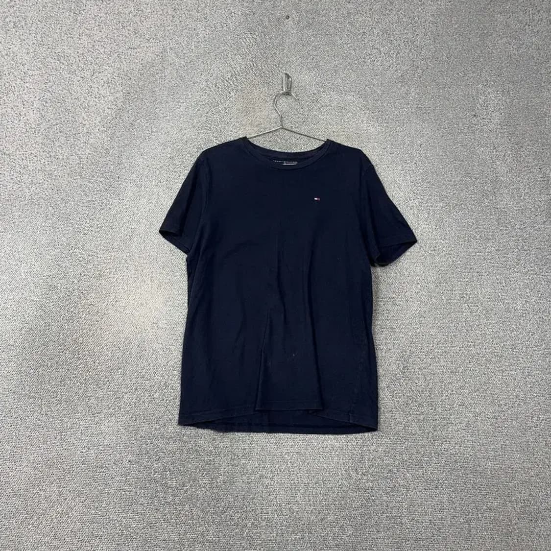 타미힐피거 네이비 로고 캐주얼 코튼 반팔티 M 상품이미지1