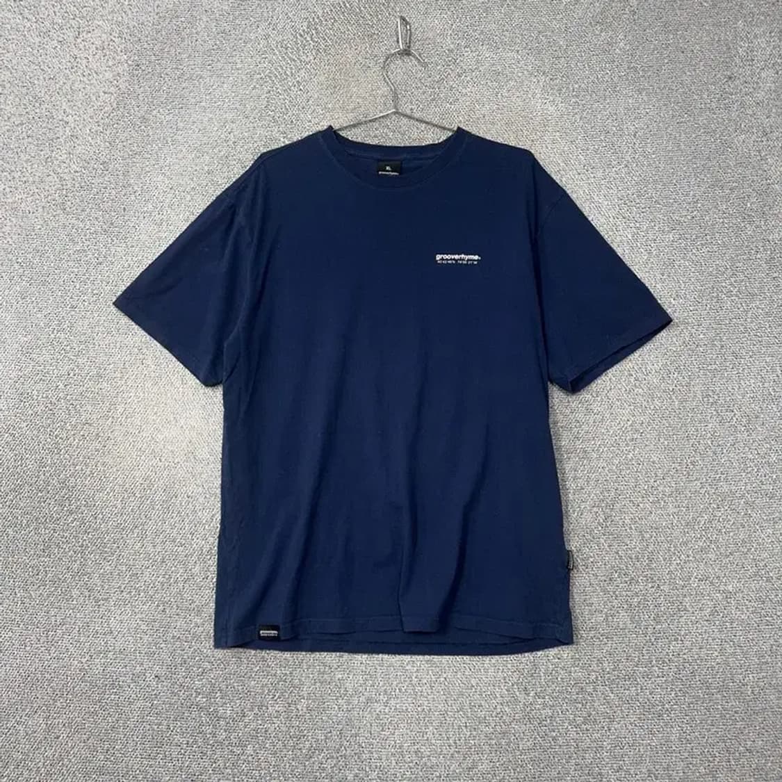 그루브라임 로고 코튼 캐주얼 반팔티 XL 상품이미지1