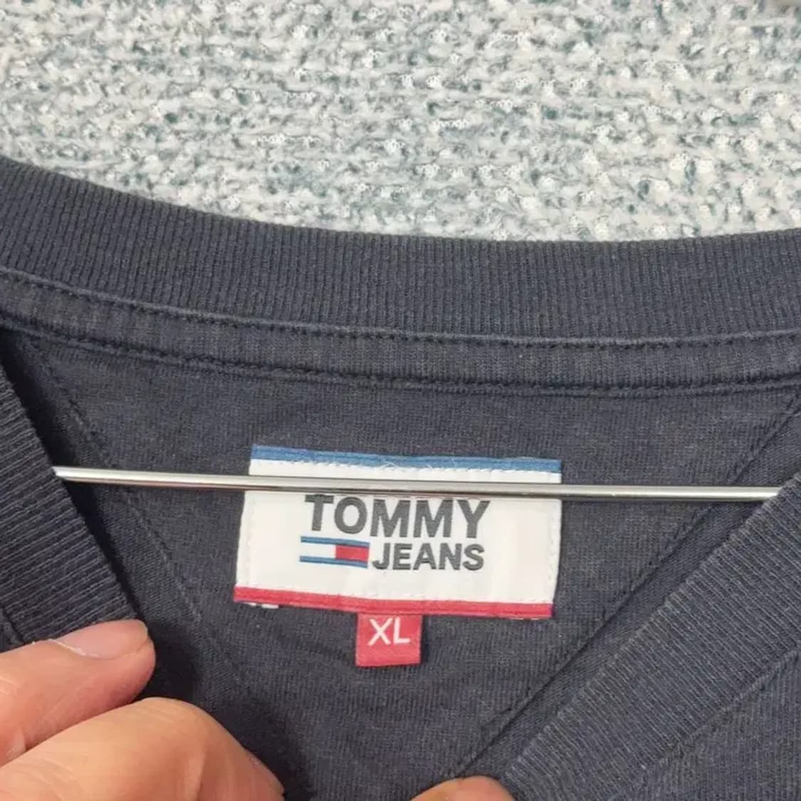 타미 진스 프린팅 그레이 반팔 티 XL 상품이미지3