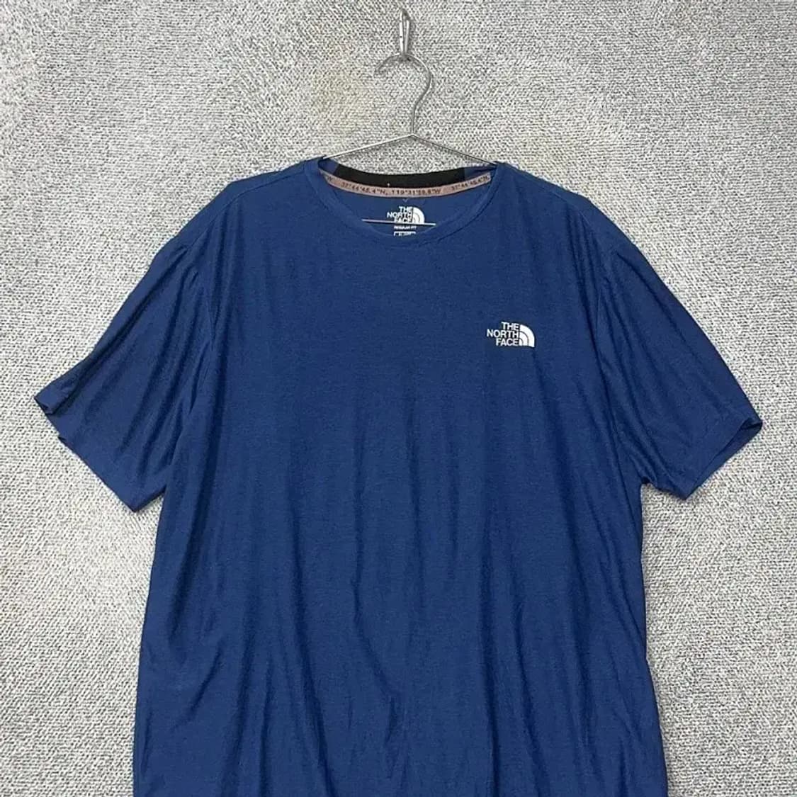 노스페이스 네이비 로고 기능성 운동 반팔티 105 상품이미지3