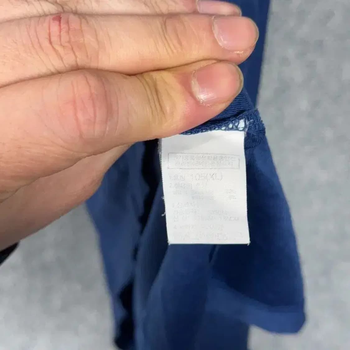 노스페이스 네이비 로고 기능성 운동 반팔티 105 상품이미지6