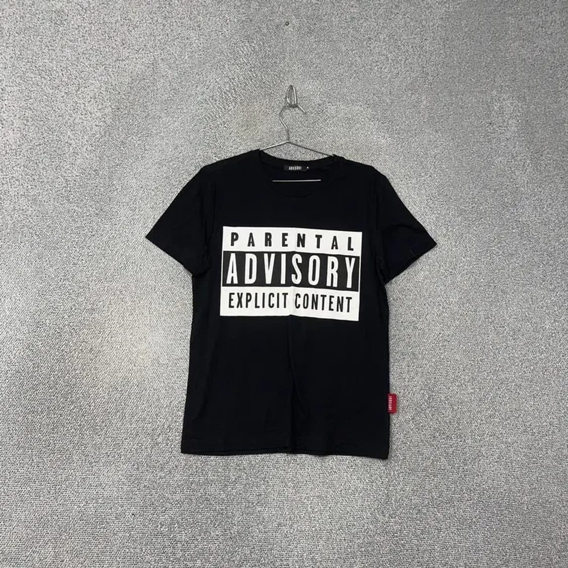 어드바이저리 프린팅 블랙 반팔 티 M 상품이미지1