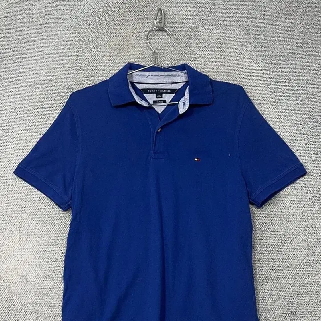 타미힐피거 네이비 로고 남성 반팔 카라티 M 상품이미지3