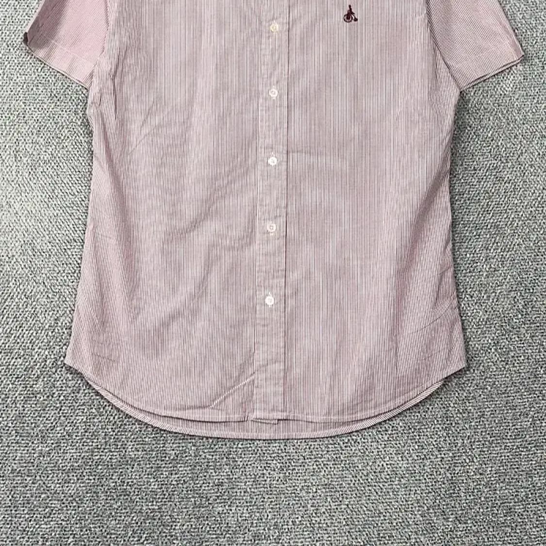 빈폴 로고 캐주얼 스트라이프 남성 반팔 셔츠 95 상품이미지4