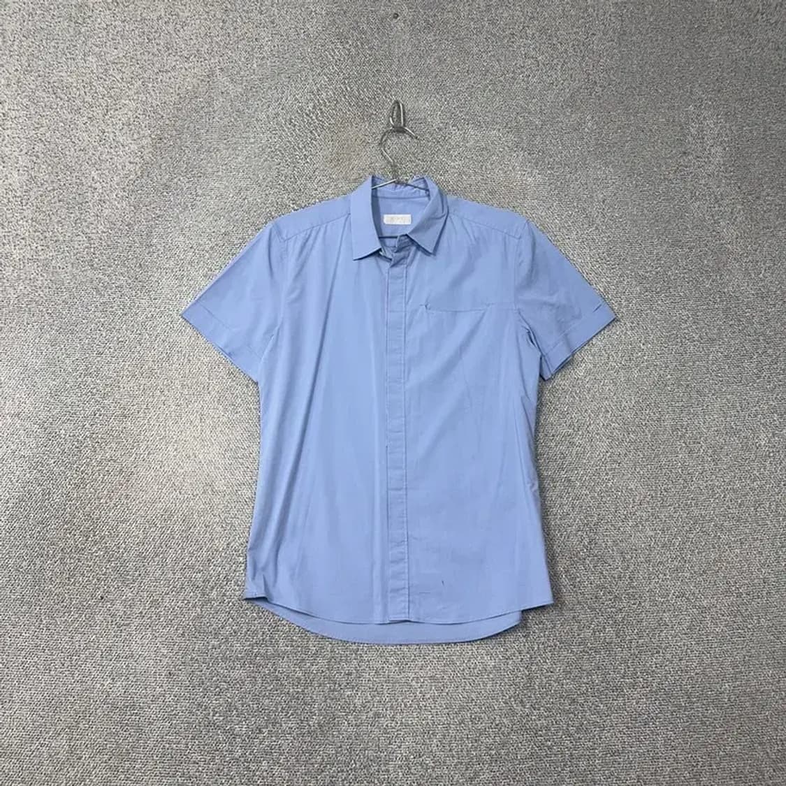 타임 한섬 남성 라이트 블루 반팔 와이셔츠 100 상품이미지1