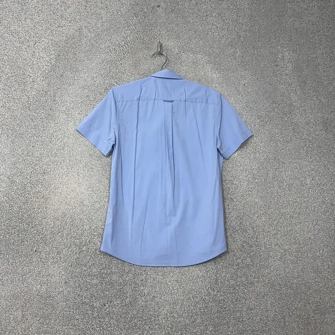 타임 한섬 남성 라이트 블루 반팔 와이셔츠 100 상품이미지2