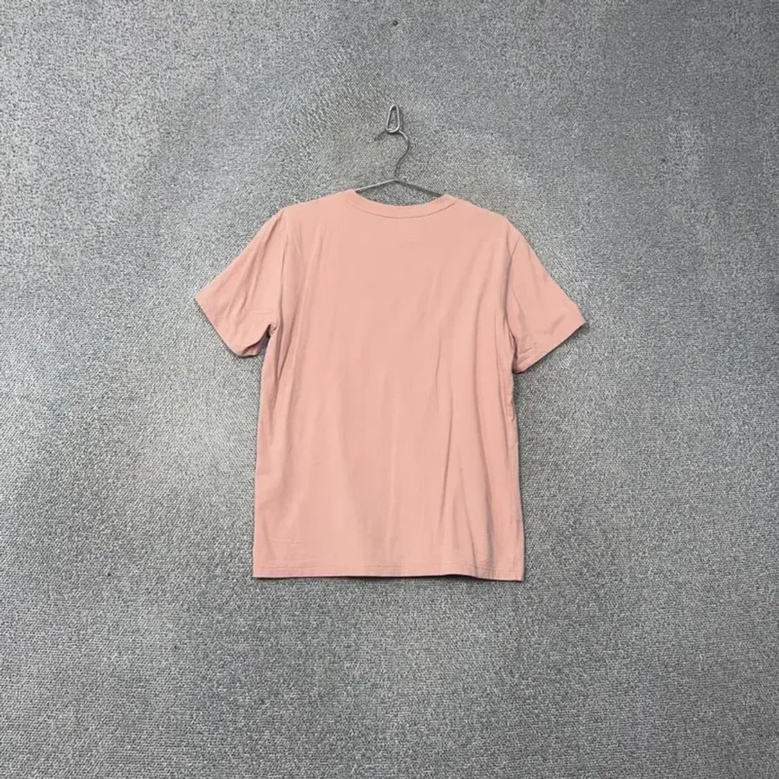 게스 프린팅 라이트 핑크 로고 남성 반팔 티 L 상품이미지2