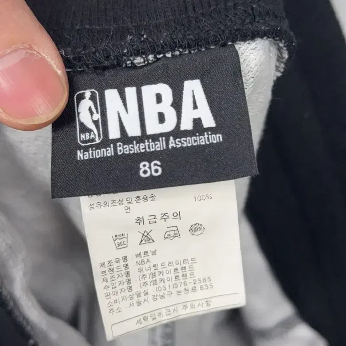 NBA 로고 밀리터리 패턴 코튼 반바지 34 상품이미지3