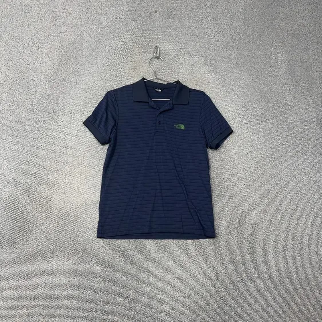 노스페이스 로고 네이비 남성 기능성 반팔 카라티 90 상품이미지1