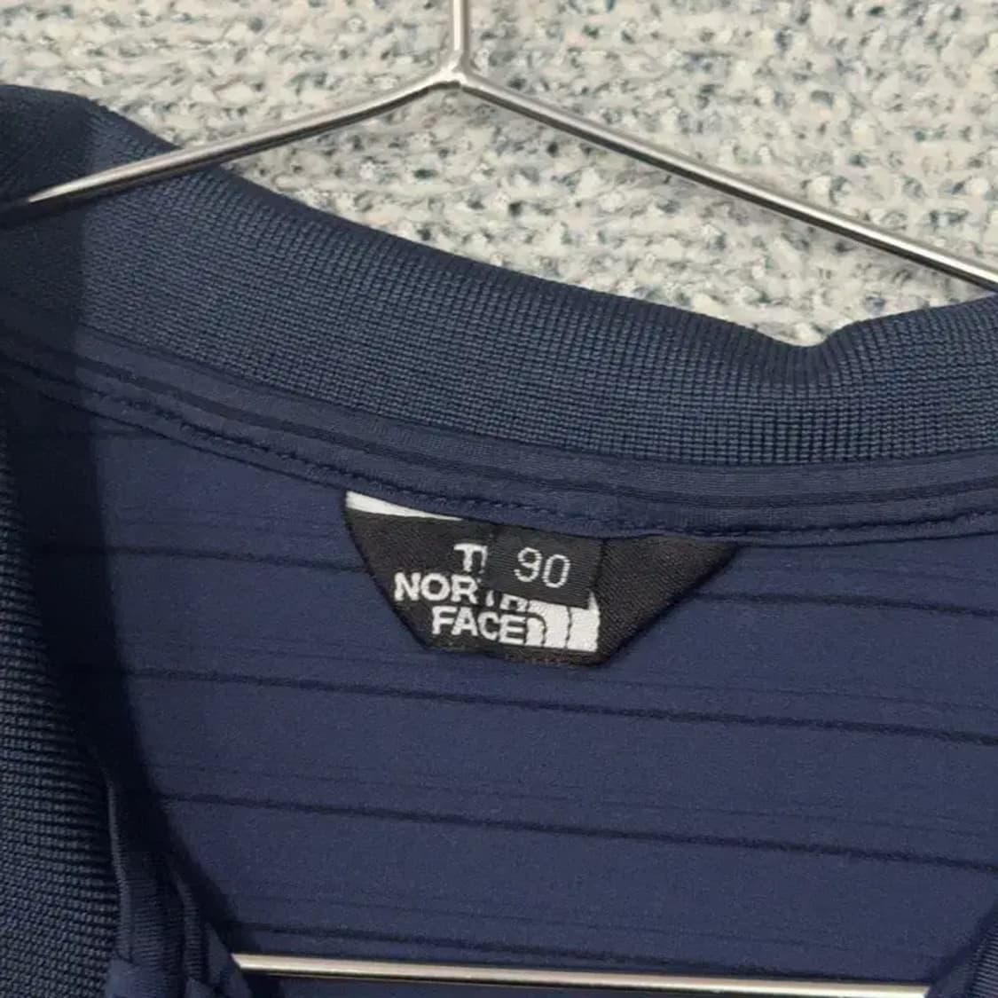 노스페이스 로고 네이비 남성 기능성 반팔 카라티 90 상품이미지3