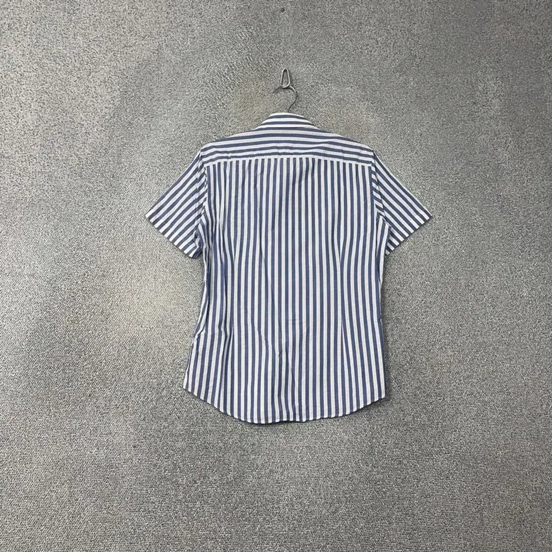 듀퐁 스트라이프 블루 캐주얼 반팔 셔츠 100 상품이미지2