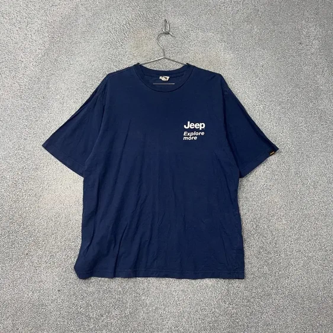 지프 네이비 로고 남성 빅사이즈 반팔티 XXL 상품이미지1