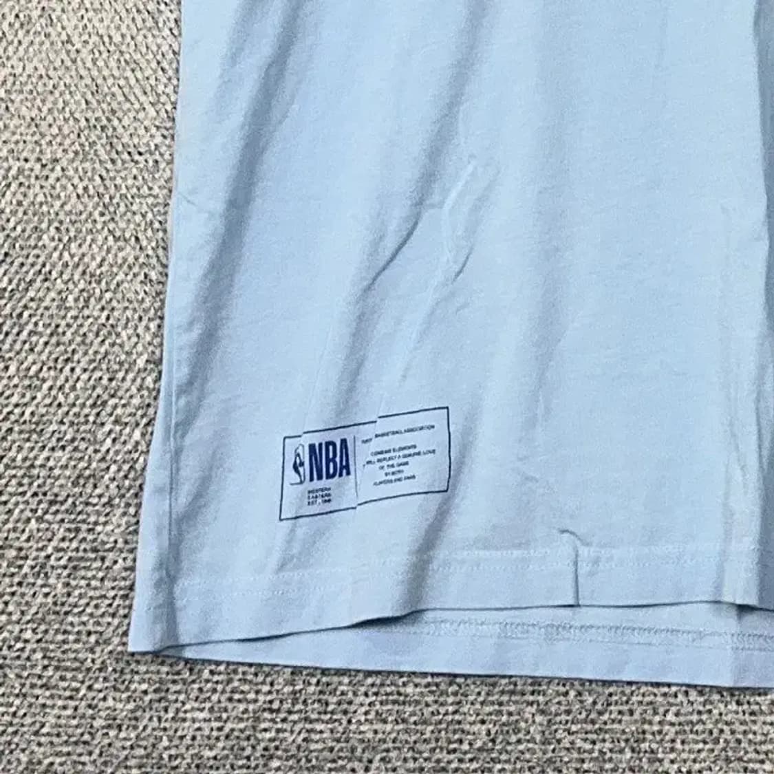 NBA LA레이커스 백프린팅 라이트 블루 반팔 티 L 상품이미지3