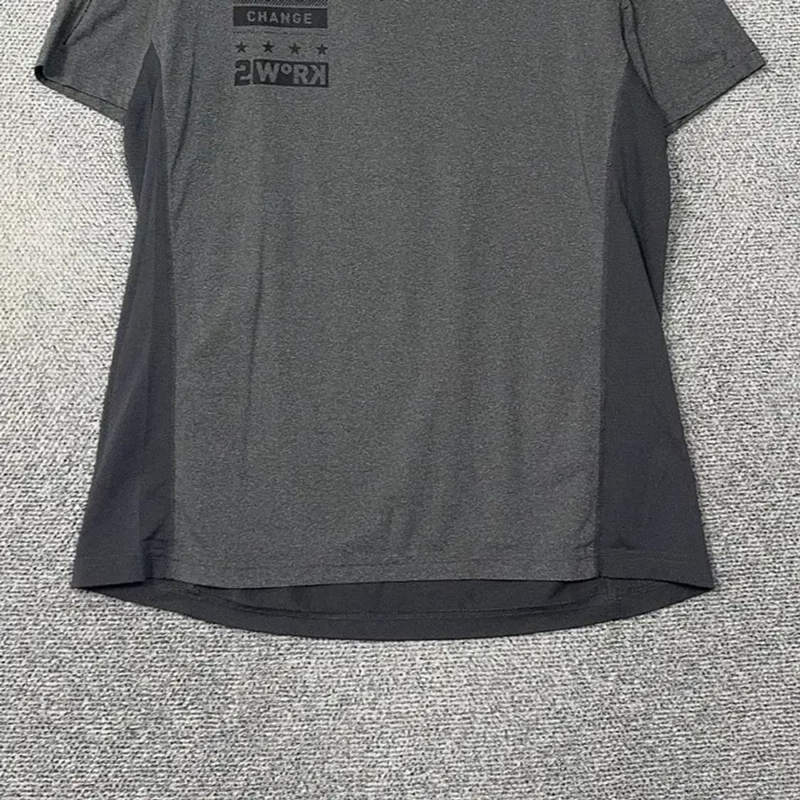 리복 그레이 로고 남성 기능성 운동 반팔 티 2XL 상품이미지4