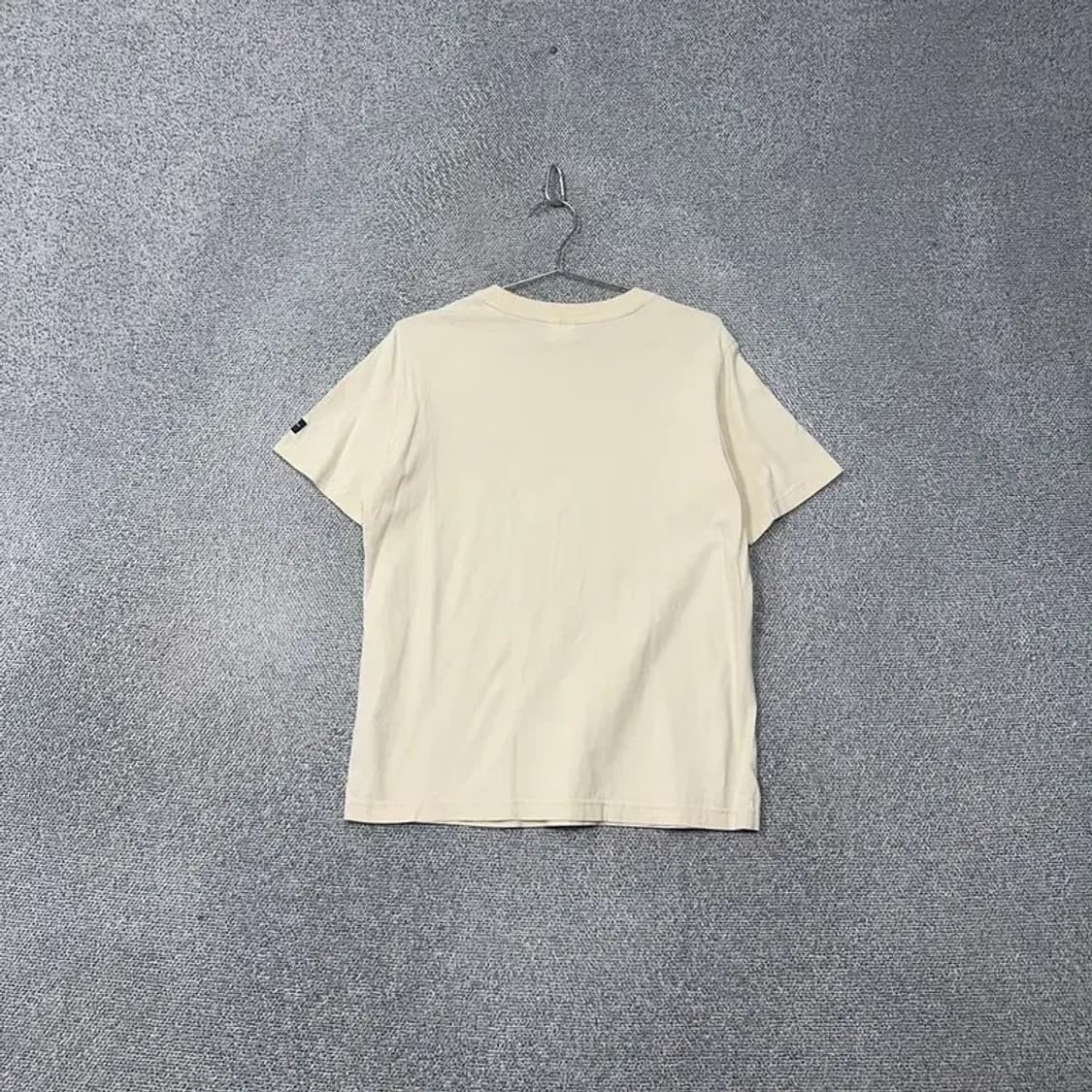 지프 크림 로고 프린팅 캐주얼 반팔티 S 상품이미지2