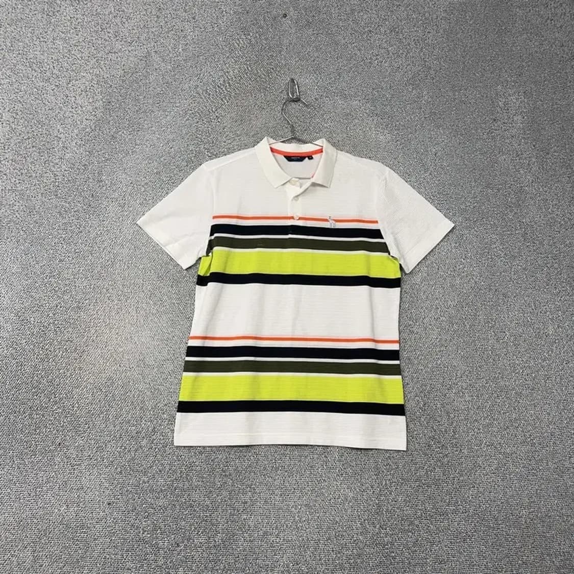 해지스 스트라이프 골프 로고 남성 기능성 반팔 카라티 95 상품이미지1