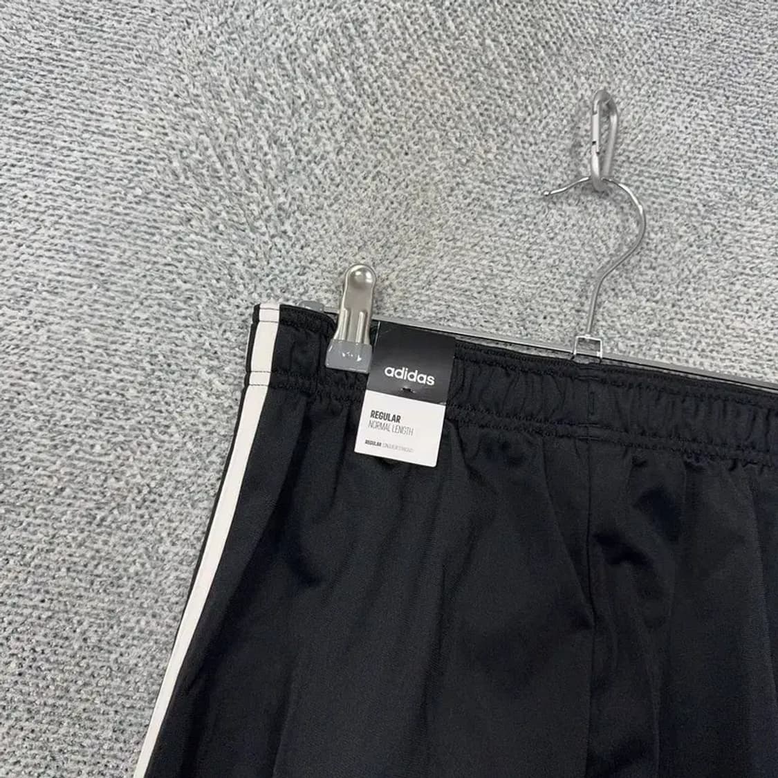 아디다스 블랙 스펠 로고 삼선 트레이닝 팬츠 M 상품이미지6