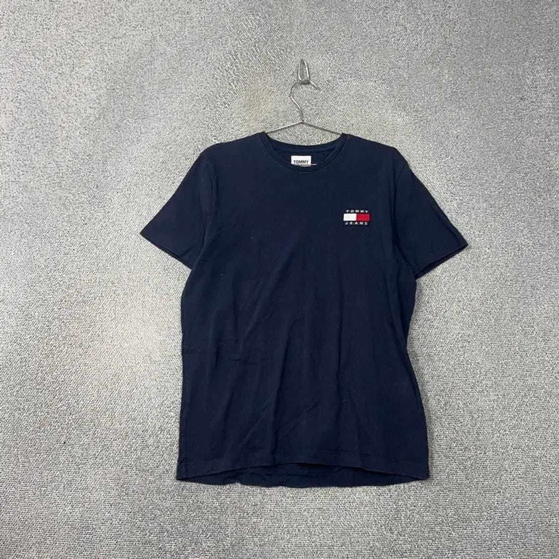 타미힐피거 네이비 로고 캐주얼 코튼 반팔티 L 상품이미지1