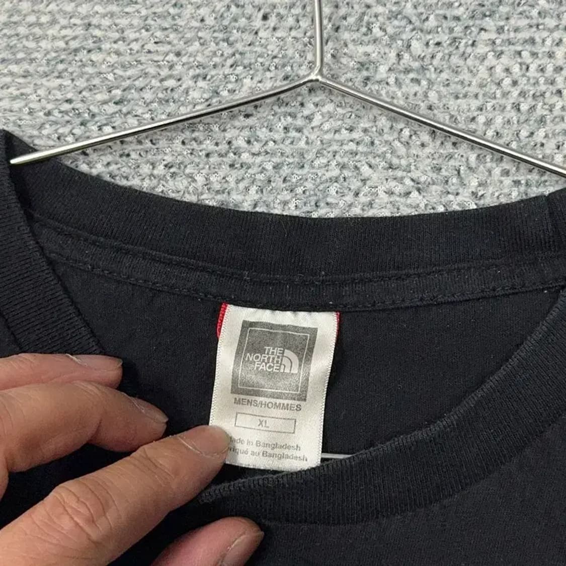 노스페이스 프린팅 빅로고 블랙 반팔 티 XL 상품이미지4