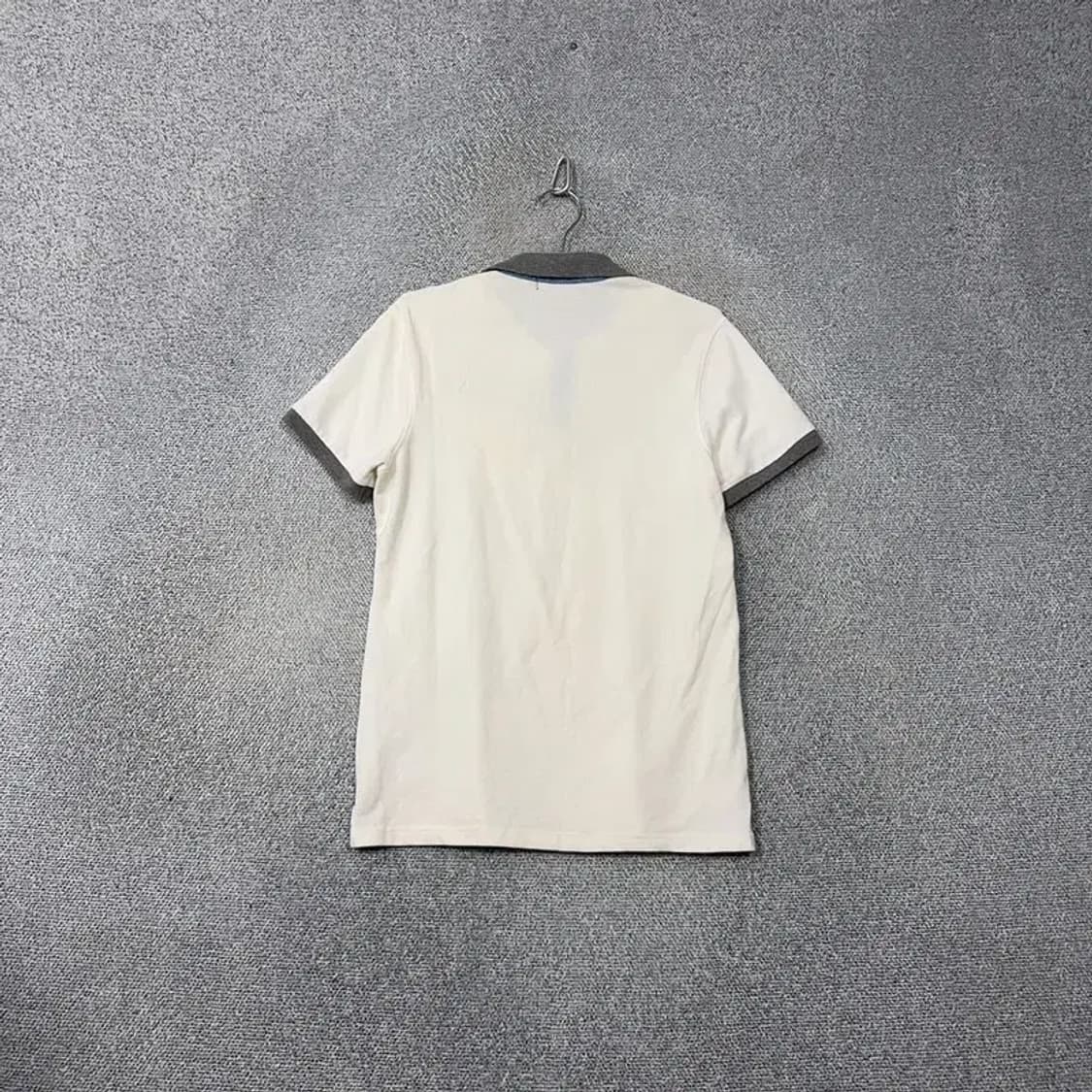 버커루 화이트 포켓 캐주얼 남성 반팔 카라티 L 상품이미지2