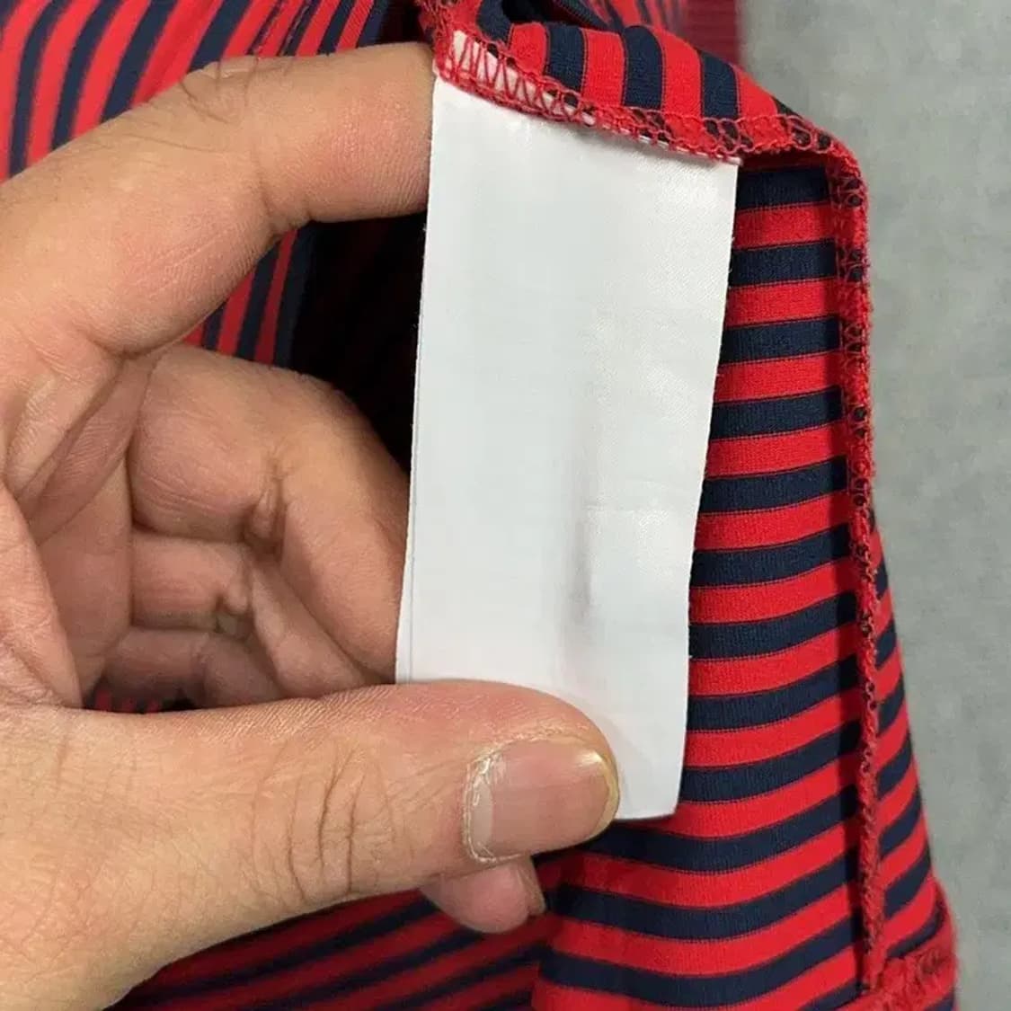 루이까스텔 골프 로고 스트라이프 레드 긴팔 카라티 105 상품이미지5