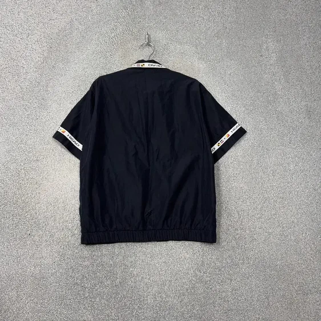 헤드 네이비 로고 빈티지 집업 반팔 105 상품이미지2