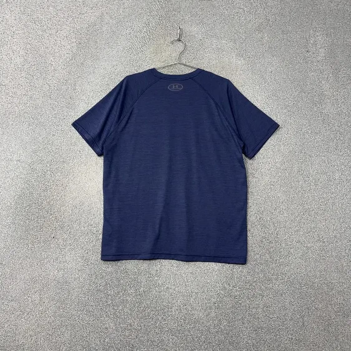 언더아머 네이비 로고 코튼 반팔 티 LG/G/G 상품이미지2