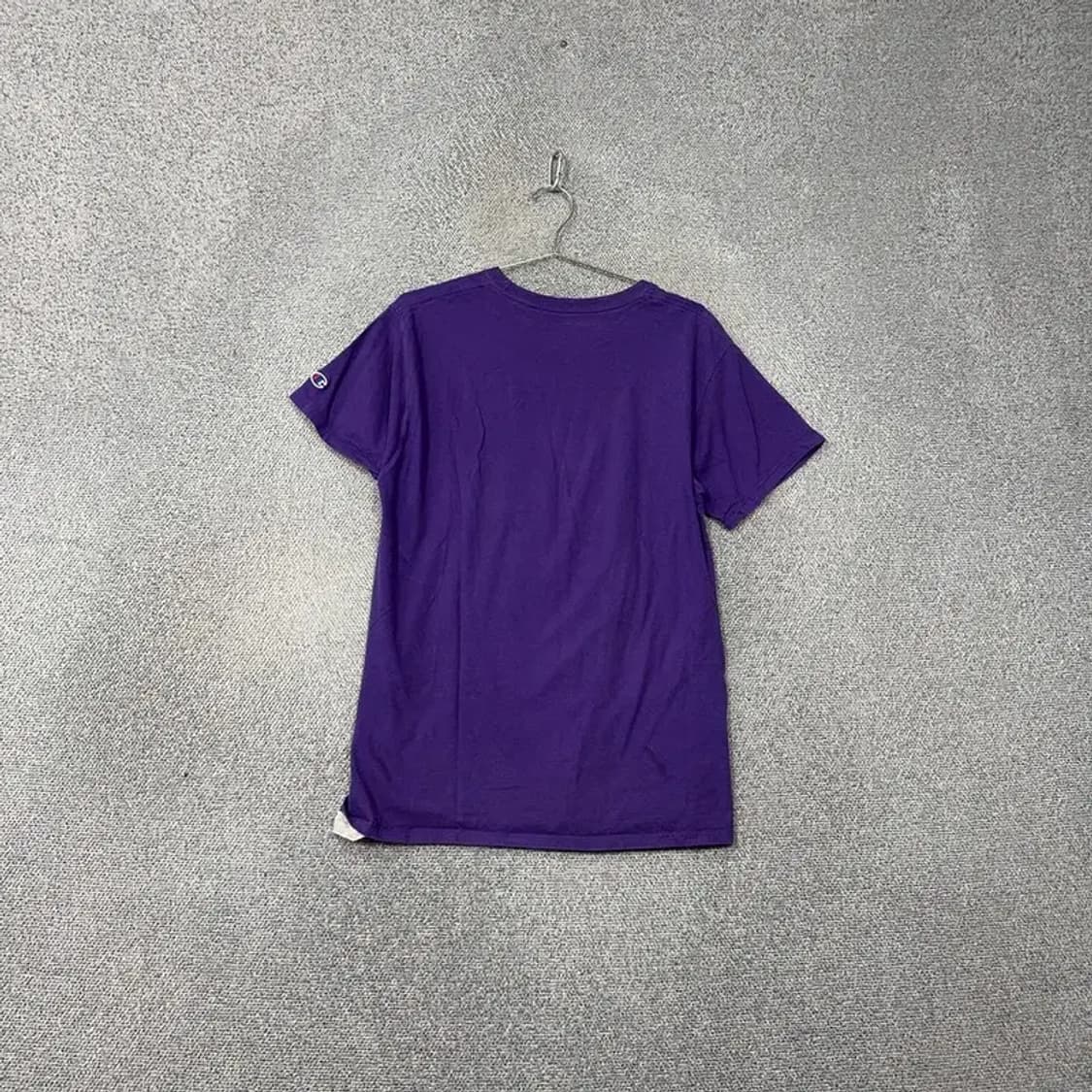 챔피온 프린팅 퍼플 로고 남성 반팔 티 M 상품이미지2