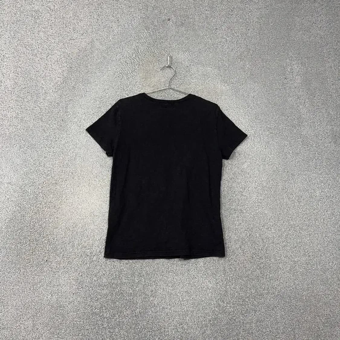 게스 블랙 로고 남성 캐주얼 반팔티 M 상품이미지2