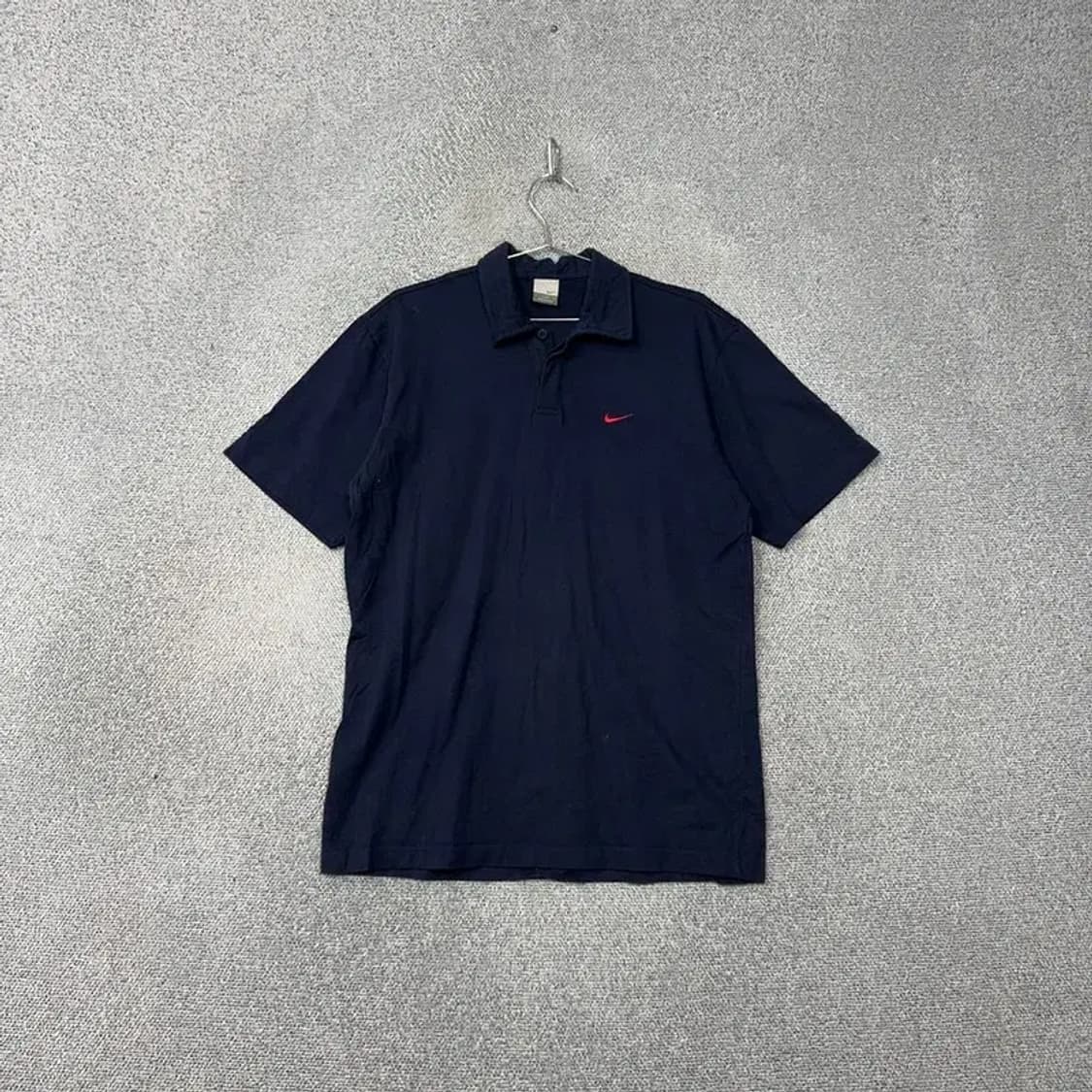 나이키 네이비 로고 남성 반팔 카라티 100 상품이미지1