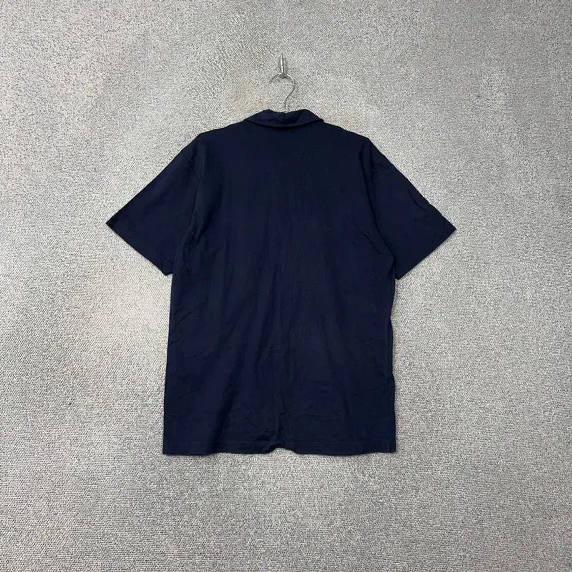 나이키 네이비 로고 남성 반팔 카라티 100 상품이미지2