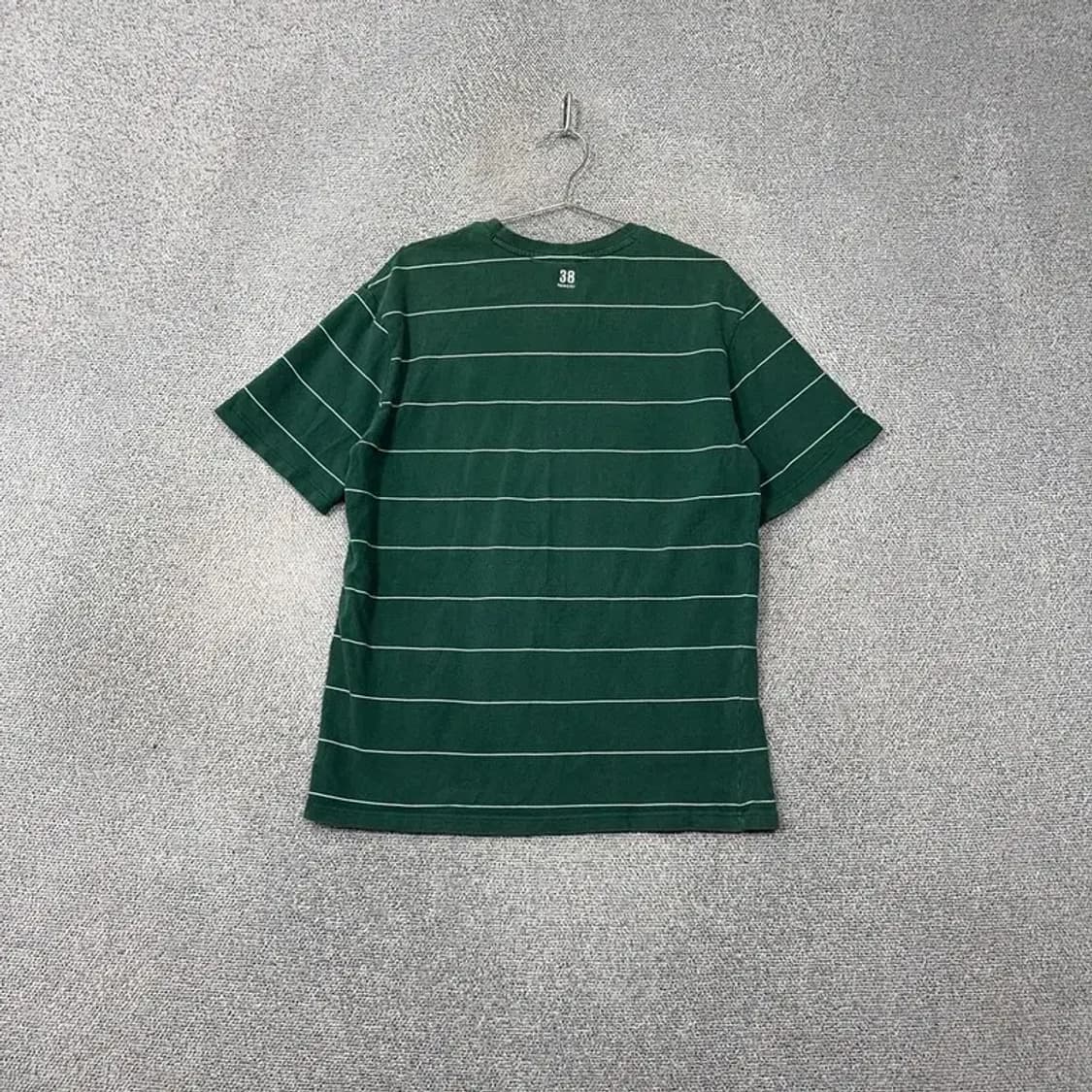 캉골 스트라이프 그린 로고 남성 반팔 티 L 상품이미지2